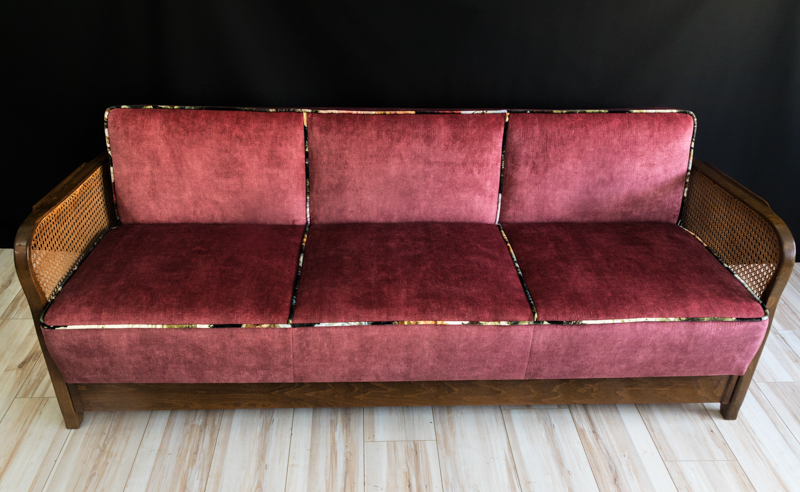 Midcentury Klappsofa, nachher
