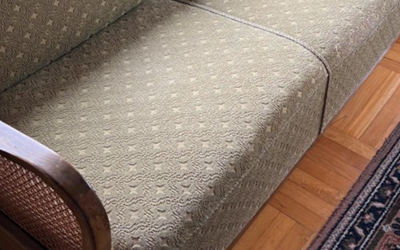 Midcentury Klappsofa, vorher