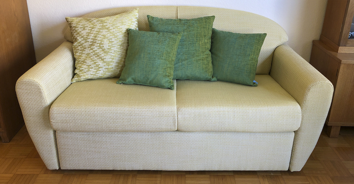 Schlafsofa, nachher
